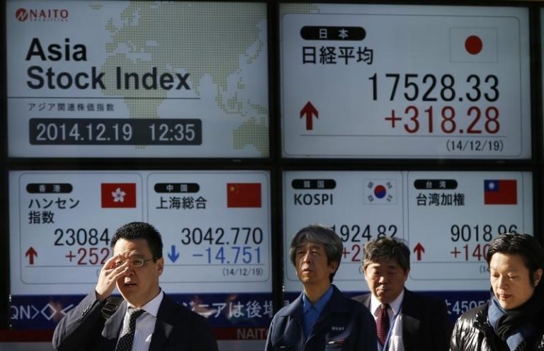 Asia stocks drop tracking Wall St, S. Korean shares slump amid political crisis