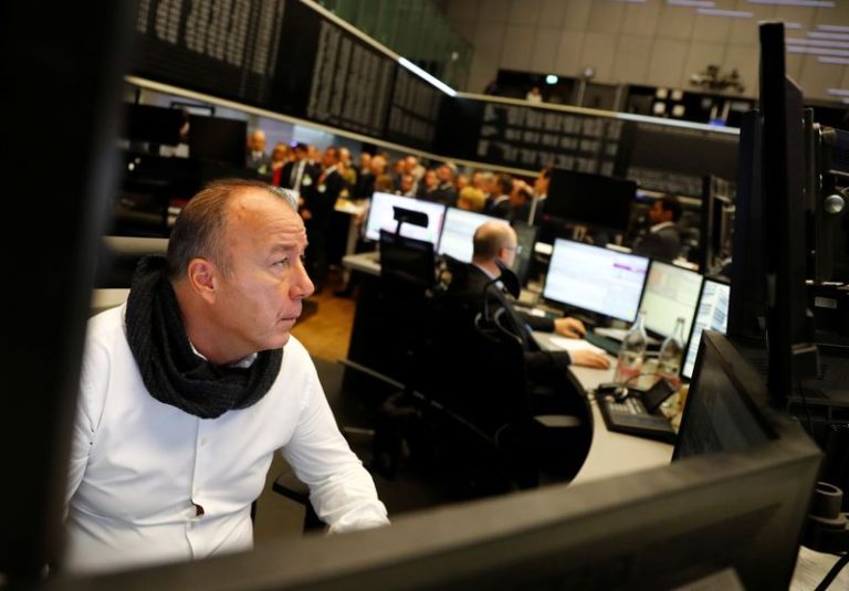 European shares advance as bond yields ease; soft inflation powers UK stocks